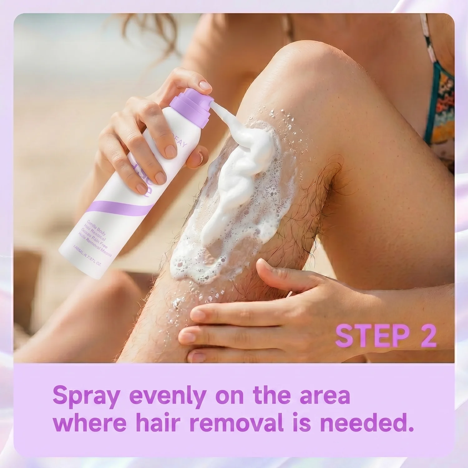 Step 2: Apply or spray evenly