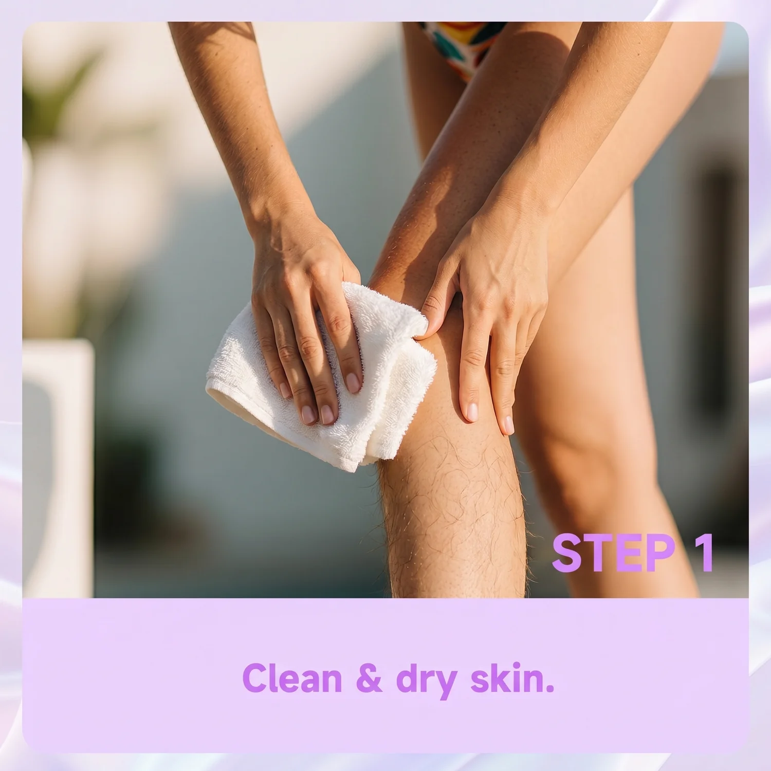 Step 1: Cleanse skin