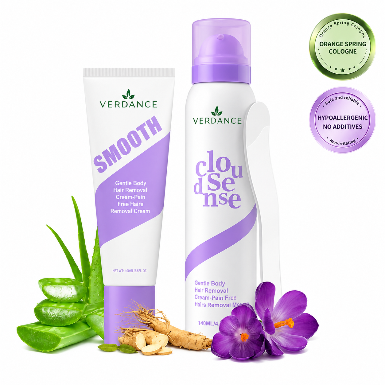 Verdance Smooth cream and CloudSense mousse bundle